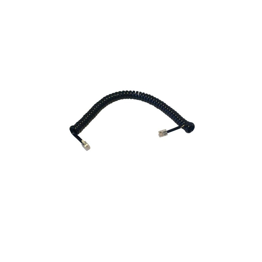 Telef.kabel spiralni 2m Crni  RJ10 4P4C - KABTEL5