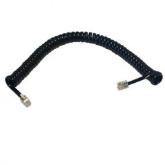 Telef.kabel spiralni 2m Crni  RJ10 4P4C