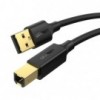 Kabel USB 2.0 AM na BM za printer pozl. 1m - KABUSB2.0-AB2