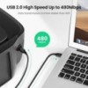 Kabel USB 2.0 AM na BM za printer pozl. 1m - KABUSB2.0-AB2