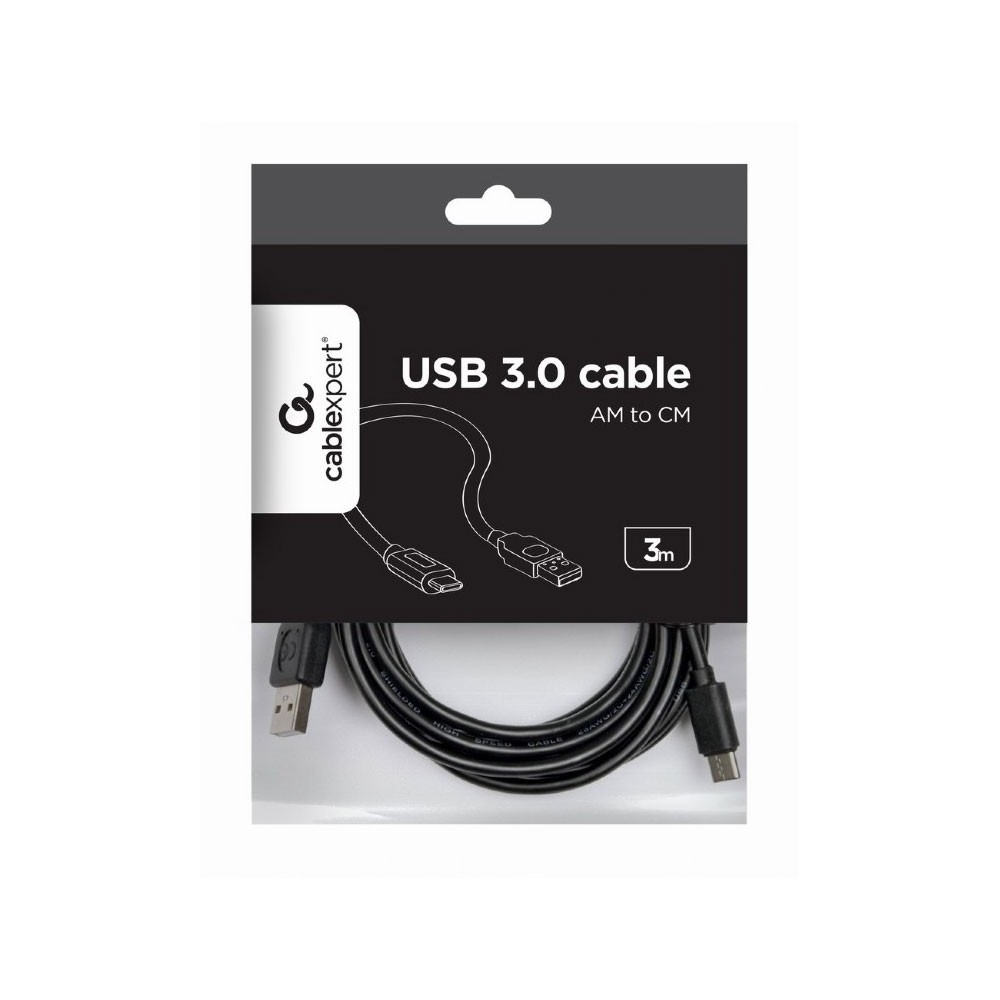 USB kabl 2.0  AM to Type C M 3m - KABUSB2.0-C30