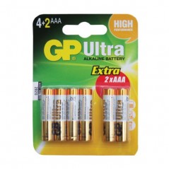 Bat. alkalna LR03 4+2 GP Blister