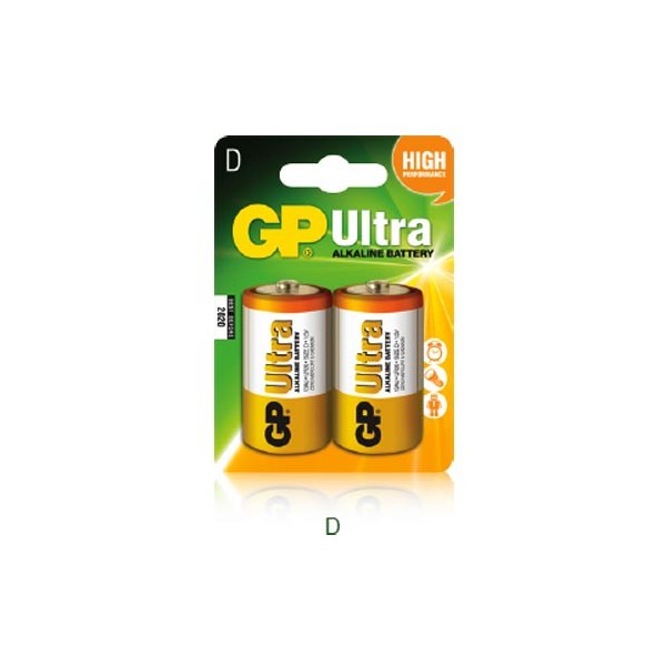 Bat.alkalna 1,5V R20 GP 2kom. - BATALR20-GPPAK