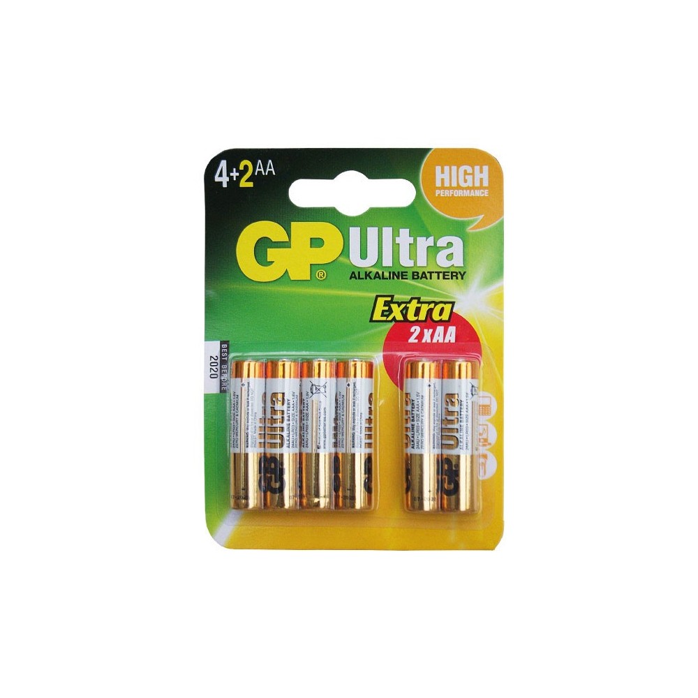 Bat.alkalna 1,5V LR6 4+2 GP Blister - BATALR6-GPPAK