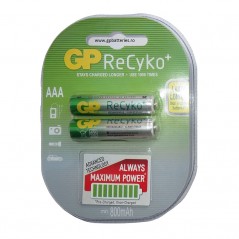 Bat.GP MiMh 1,2V 850mAh LR03 for. 2kom.ReCyko