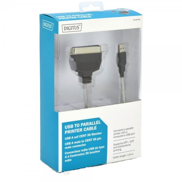 Adapter USB2.0 kabl LPT paralel Digitus - KABUSB-LPT-D