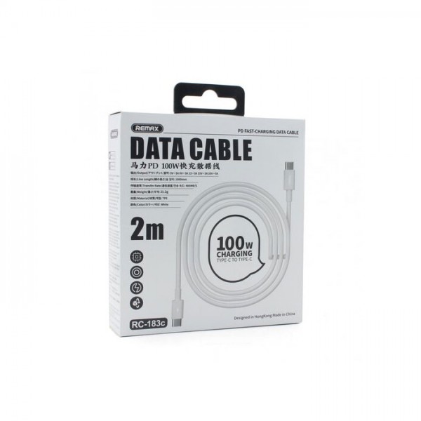 Kabl USB Tip C na Tip C  100W beli 2m , REMAX - KABUSBTIPC5