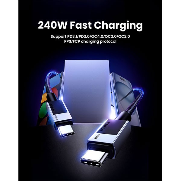 Kabl USB 3.1  Tip C na Tip C  240W, 2m fast - KABUSBTIPC6