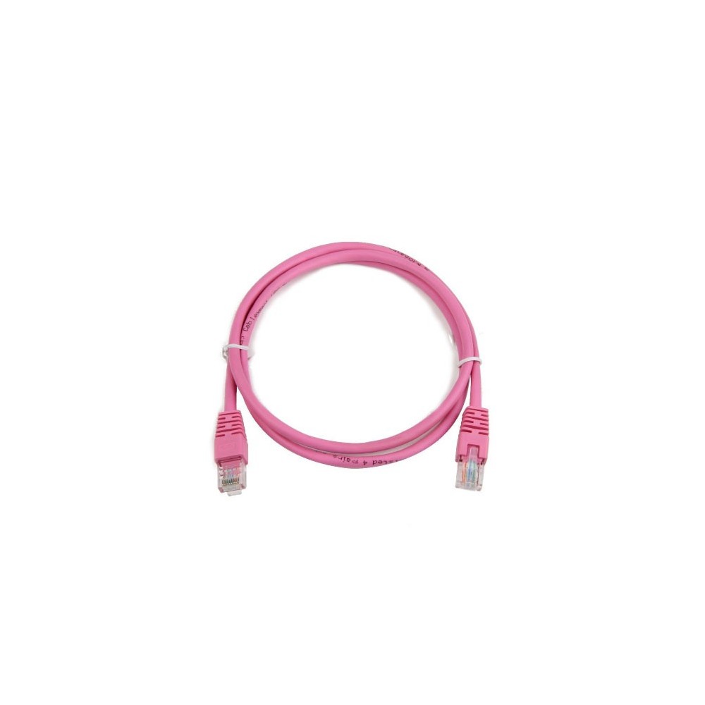 Kabel UTP patch 5m  CAT 5E pink - KABUTP-5PI
