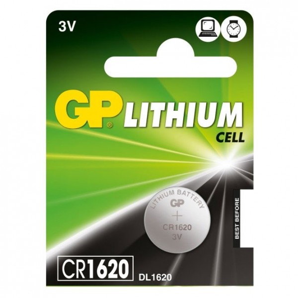 Bat.lithium 3V dugmasta GP - BATCR1620GP