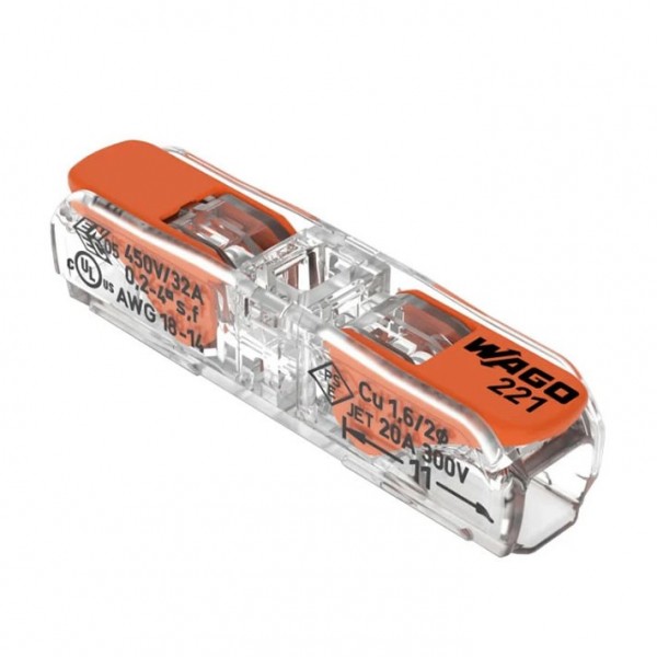 Klema WAGO 221-2411,2 kontakta, 02-4 mm - KLEV221-2411