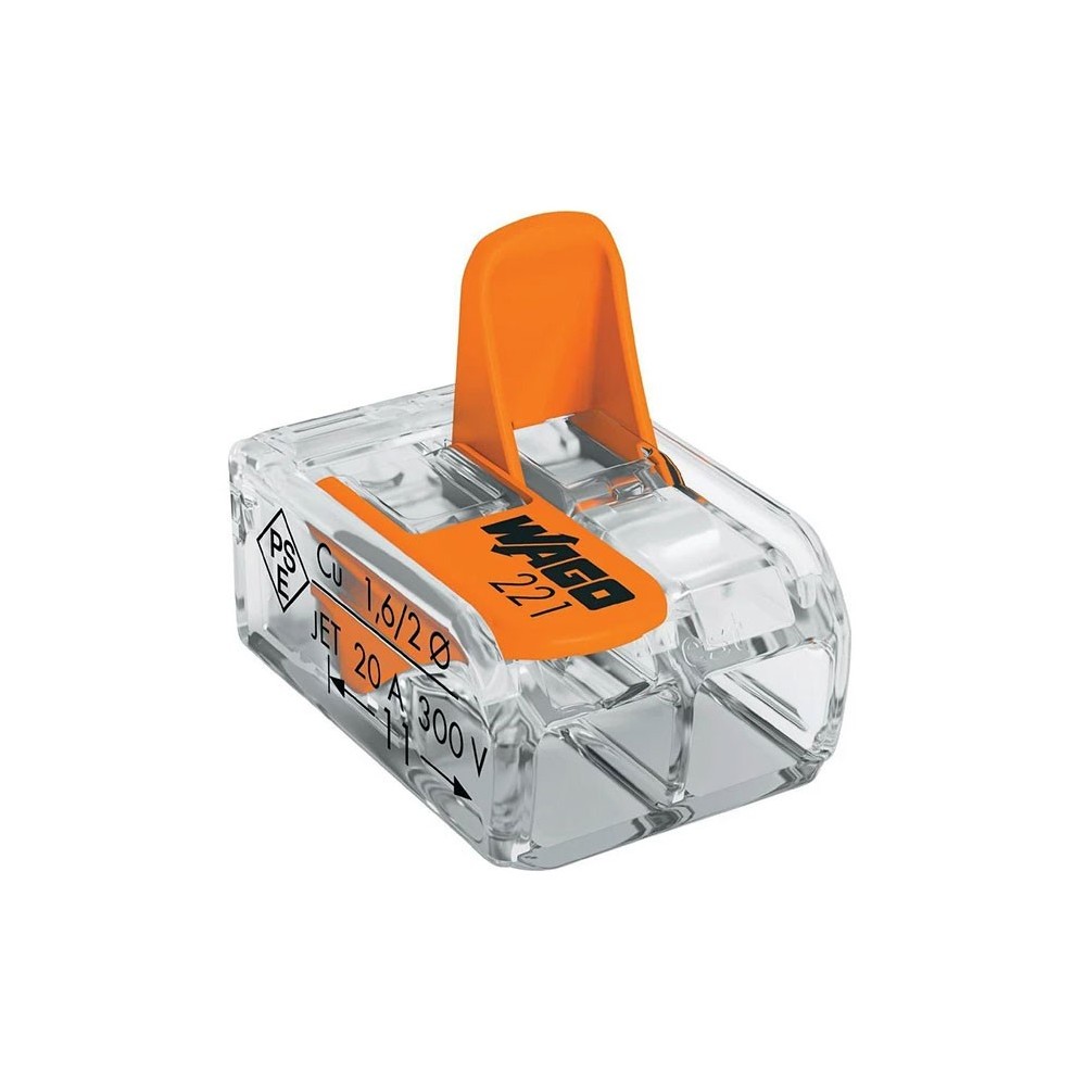 Klema Wago 221-412, 2 kontakta, 02-4 mm - KLEV221-412