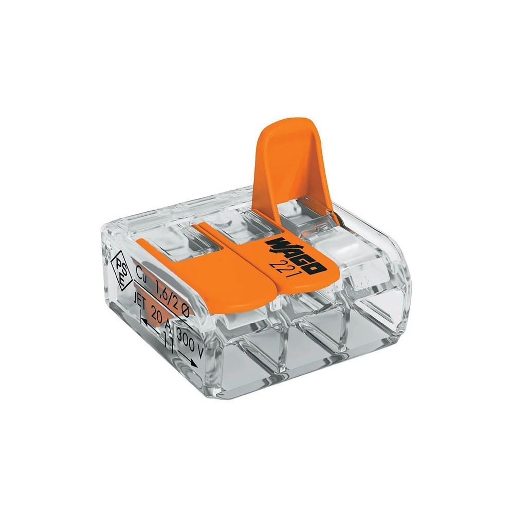 Klema Vago 221-413, 3 kontakta, 02-4 mm - KLEV221-413
