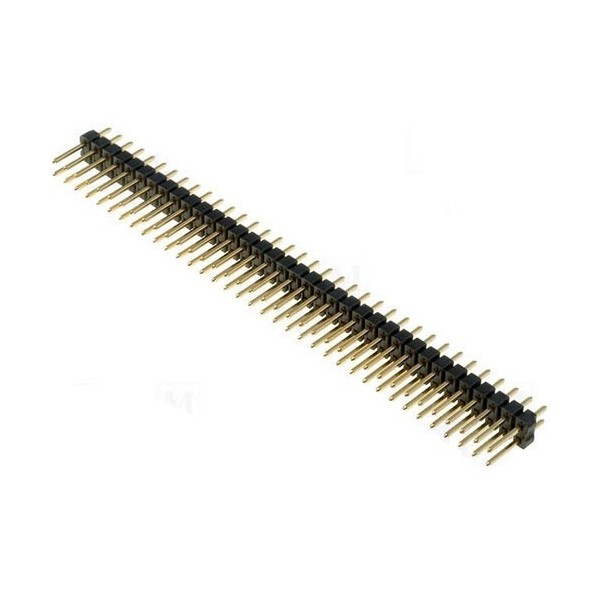 Letvica kont.muš.prava 36x2 pin  2,54mm - KLMP36X2