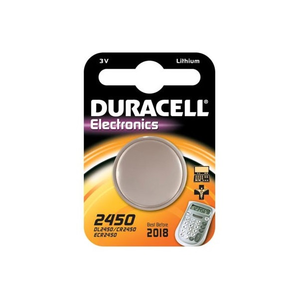 Bat.lithium dugmasta 3V, CR2450 DURACELL - BATCR2450D
