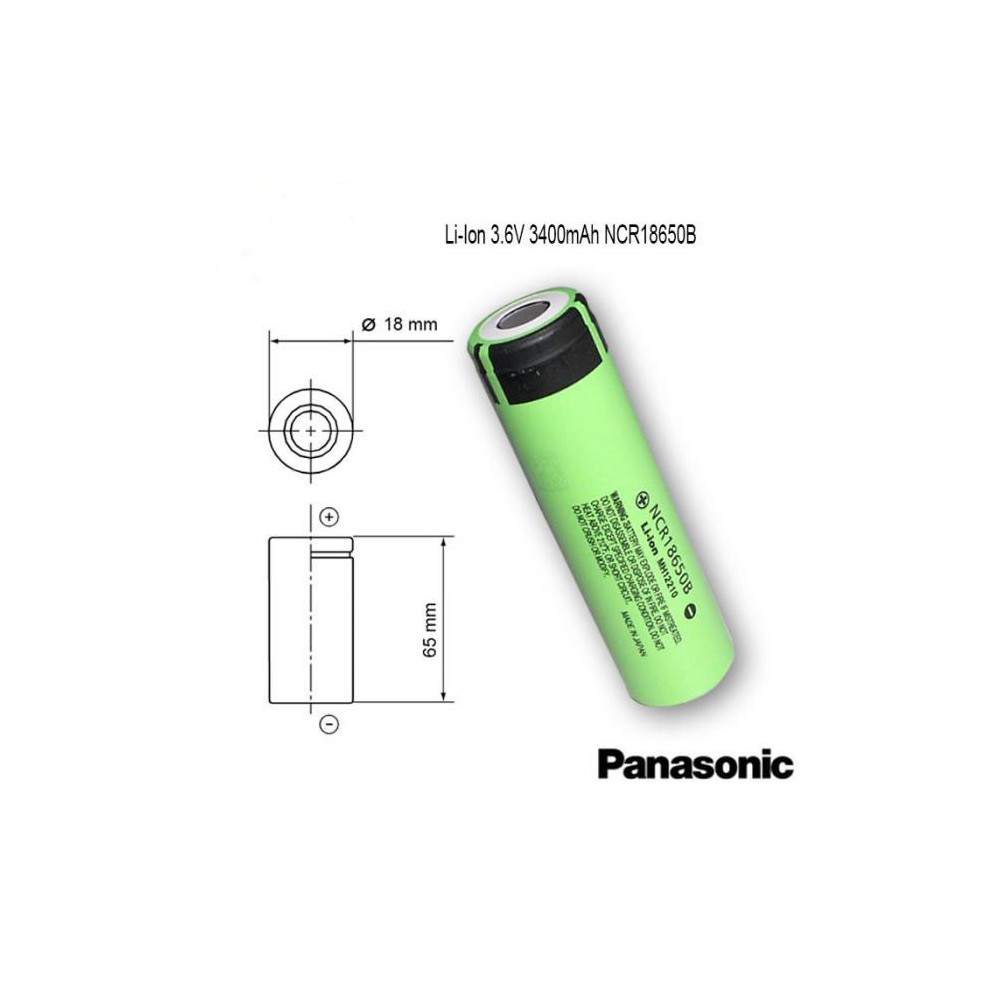 Baterija Li-Ion 3.7V 3200mAh,NCR18650B - BATLI18650P