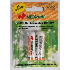 Bat.NiMh 1,2V 2700 mAh LR06 NEX cell 2kom