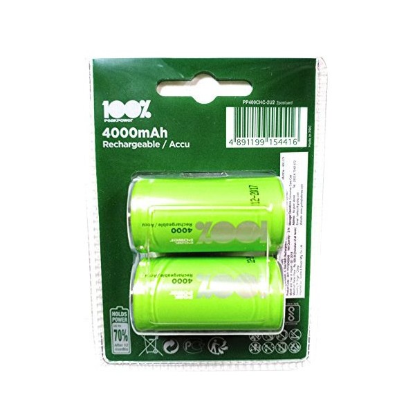 Bat. NiMh R20 D 1,2V 4000mAh 2X - BATMH4000C