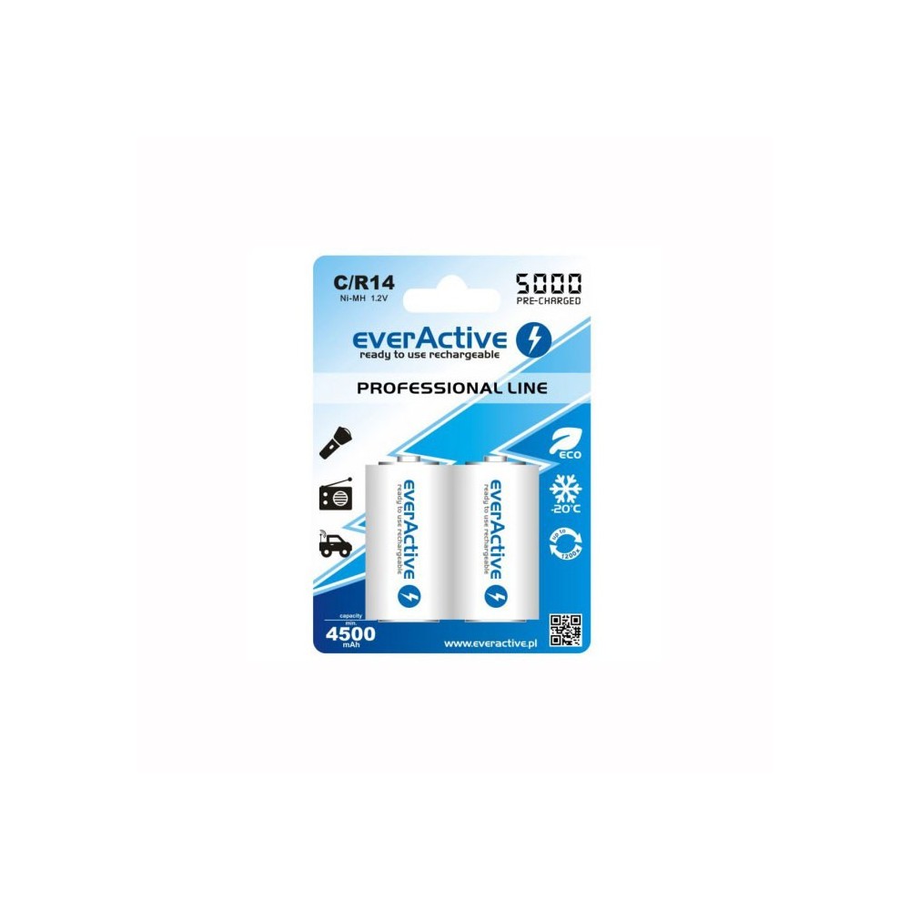 Bat. NiMh R14  C 1,2V 5000mAh 2 kom - BATMH5000