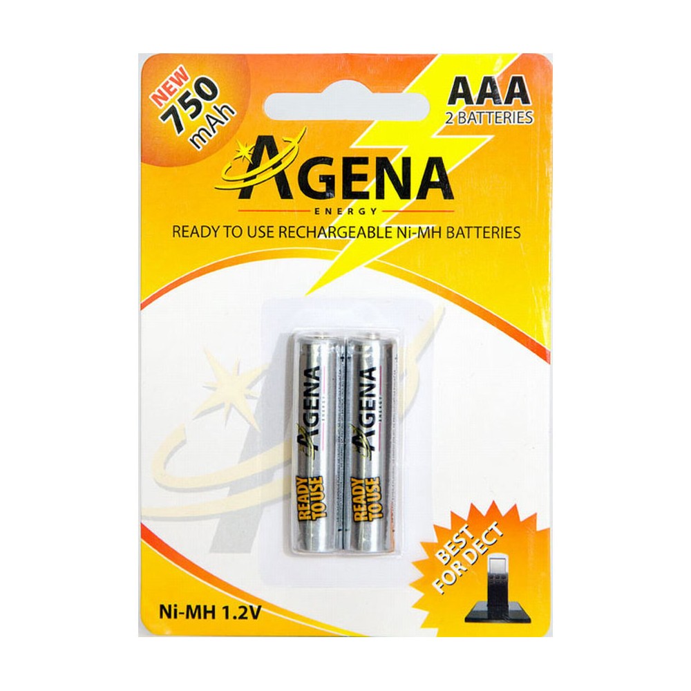 Bat. NiMh 1,2V 750 mAh LR03 2kom. Agena - BATMH70AAA