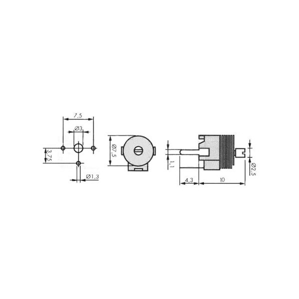 Trimer kond. 4-20 pF 3pin - KOTR4-20P