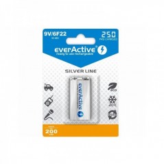 Baterija NiMH Everactive 9V punjiva 200mAh