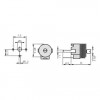 Trimer kond. 5-20pF  3pin - KOTR5.0-20P