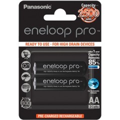 Bat.NiMh AA 1.2V 2500mAh ENELOOP 2kom. PRO black