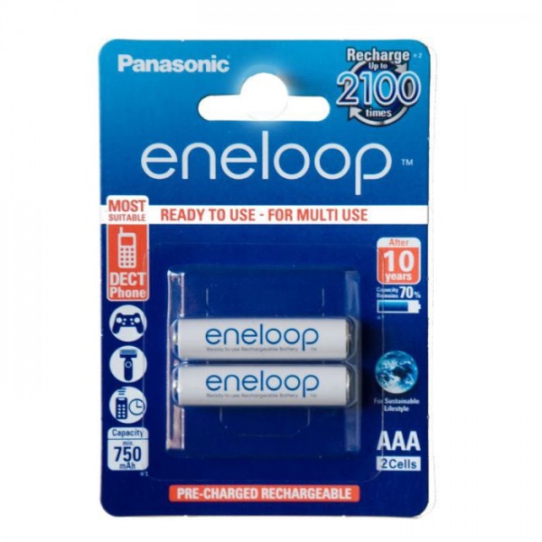 Bat. NiMh AAA 1.2V 800 mAh ENELOP 2kom. - BATMHE750