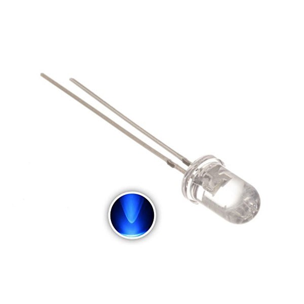 LED-dioda 5mm clear plava 3000mcd - OLE5CPL
