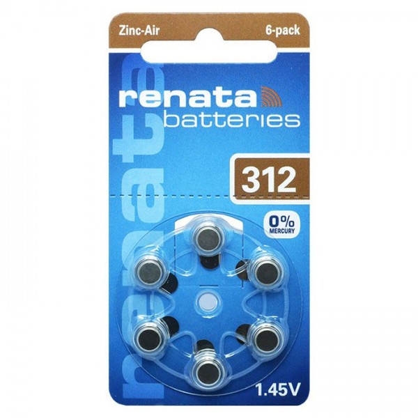 Baterija Renata ZA312 za slušni aparat - BATRZA312