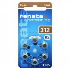 Baterija Renata ZA312 za slušni aparat