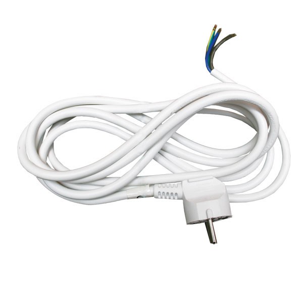Mrezni kabel,utik. 3x0.75mm²  2m BELI - MK4BE