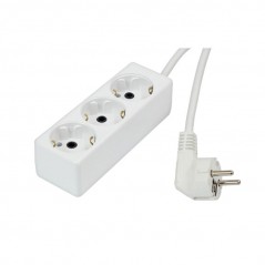Produžni kabl  2m 3U 3X1,5 beli