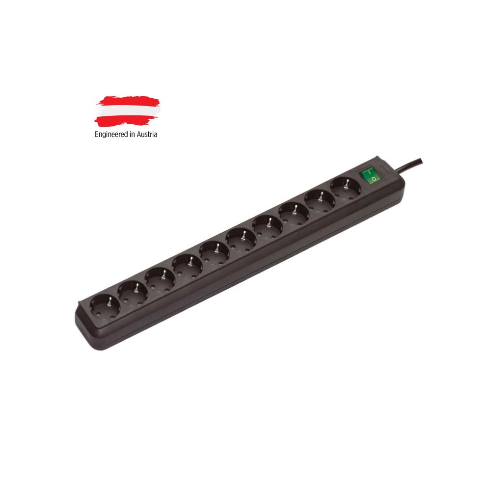 Razvodnik 10 mesta 3m 1.5mm2 + prekidač - MKP-3/10P