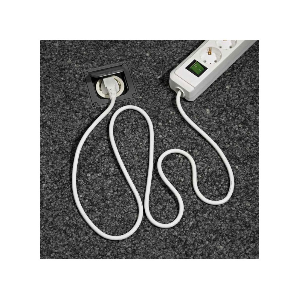 Prod.kabel 3m 3U, 3X1.5+prekidač beli - MKP-3/3-15G