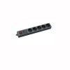 Produžni kabl 3m 5U +prek. +2xUSB 2.1 crni - MKP-3/5USB