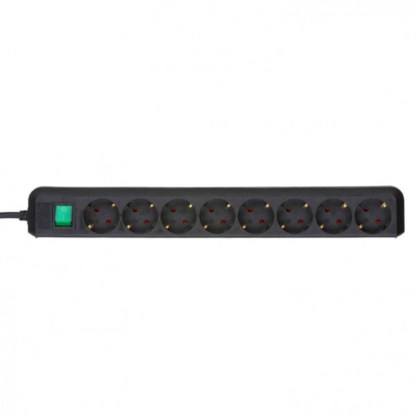 Prod.kabel 3m 8U+ prekidač 3x1.5 crni - MKP-3/8PP
