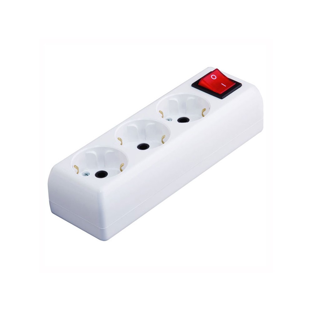 Podsklop 3 mesta + prekid. 16A/250V - MKP-P3P