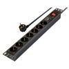  PDU panel 220V 19/1U 8 utič. mesta 1,8m - MKP-PDU8-1U