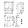 Plastična kutija za šinu,138x89x62mm - KUPZ-104