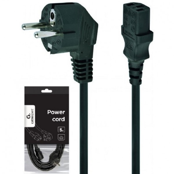 Mrežni kabel 230V 10A 5m  3X1mm Crni - MKUU503X1