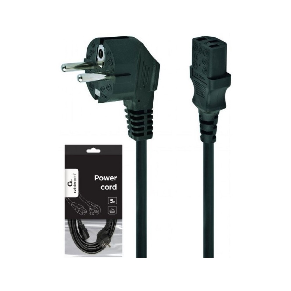 Mrežni kabel 230V 10A 5m  3X1mm Crni - MKUU503X1