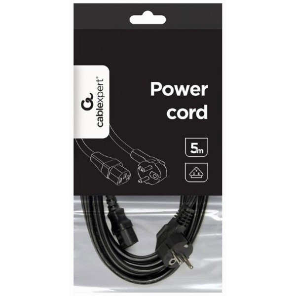 Mrežni kabel 230V 10A 5m  3X1mm Crni - MKUU503X1