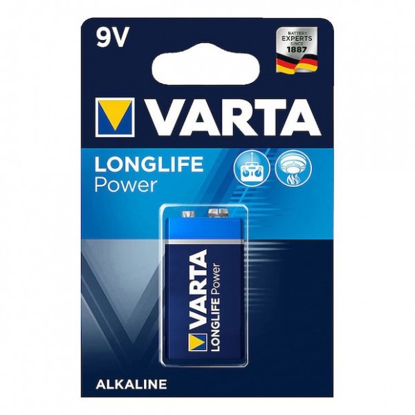 Baterija alkalna 9V 6LR61, VARTA B - BATV-LR61B