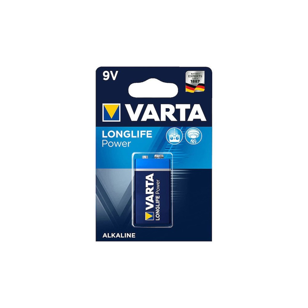 Baterija alkalna 9V 6LR61, VARTA B - BATV-LR61B