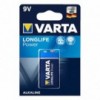 Baterija alkalna 9V 6LR61, VARTA B - BATV-LR61B