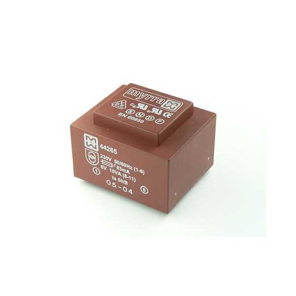Trafo pr. 10VA  230V/2X12V MIRA - MTP102X12