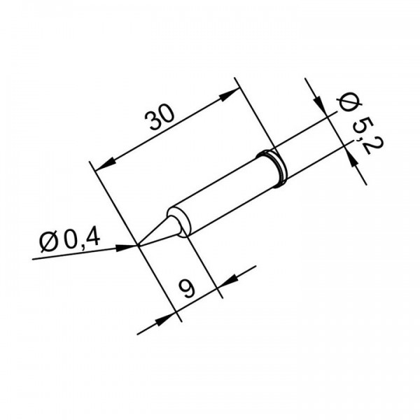 Vrh ERSA 102PDLF04, 0,4mm - LEVE102PDLF04