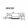 Vrh ERSA ANA60 1mm 832BD - LEVE832BD